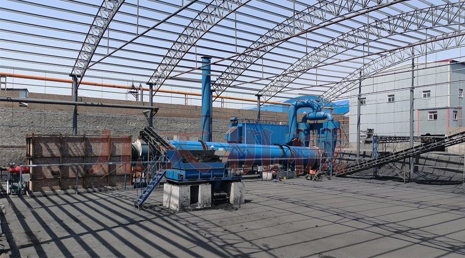 燃氣供熱型的煤泥烘干機設備圖片